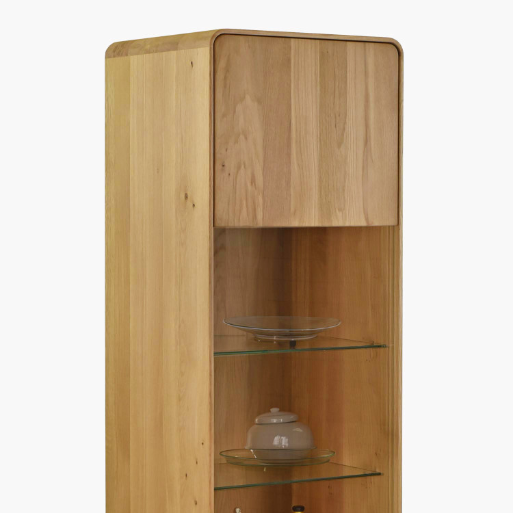 Massive Vitrine Avalon 1-türig Eiche natural