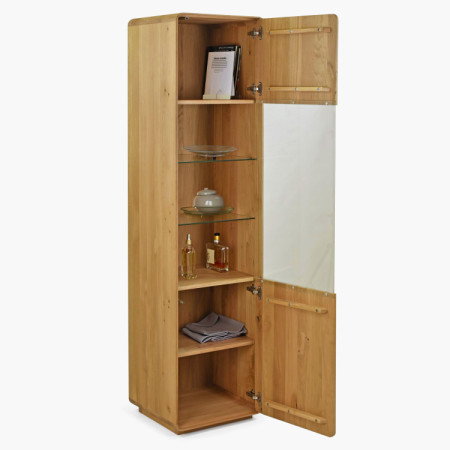 Massive Vitrine Avalon 1-türig Eiche natural