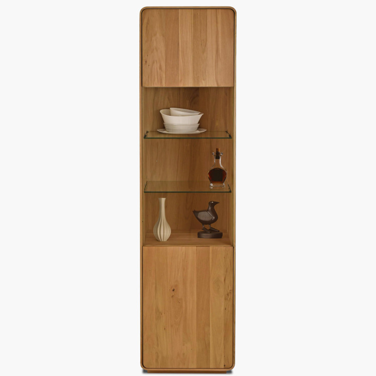 Massive Vitrine Avalon 1-türig Eiche natural