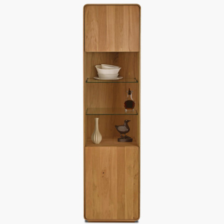 Massive Vitrine Avalon 1-türig Eiche natural