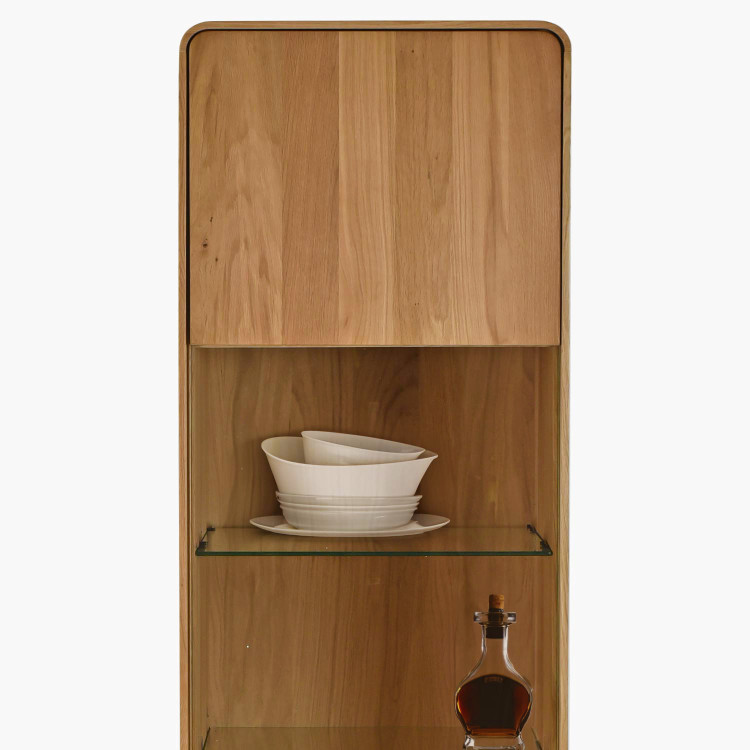 Massive Vitrine Avalon 1-türig Eiche natural