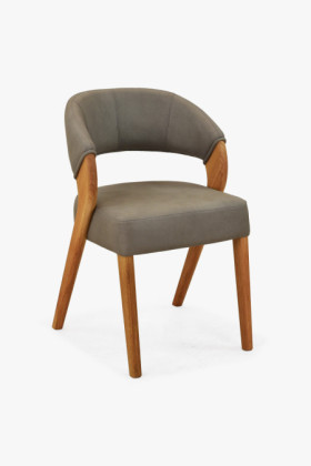 Designluxusstuhl - Eiche, Almondo - Taupe