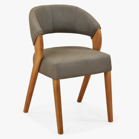 Designluxusstuhl - Eiche, Almondo - Taupe
