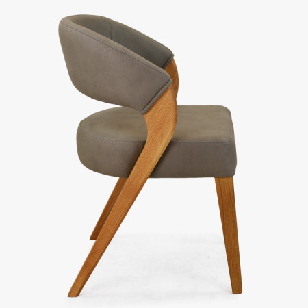 Designluxusstuhl - Eiche, Almondo - Taupe