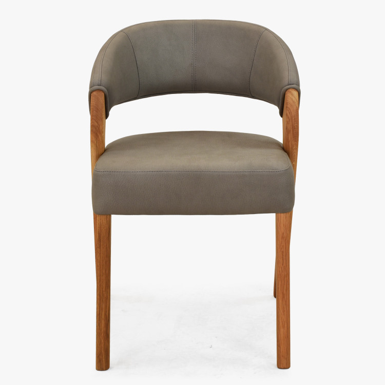Designluxusstuhl - Eiche, Almondo - Taupe