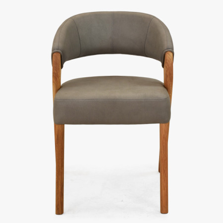 Designluxusstuhl - Eiche, Almondo - Taupe
