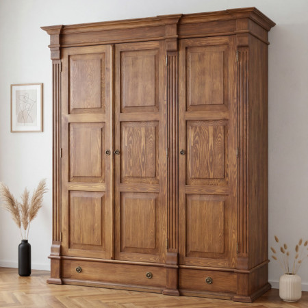 GARDEROBENSCHRANK PRESTIGE (D-SAW-68 A1) BRAUN LACKIERT