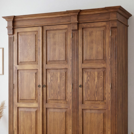 GARDEROBENSCHRANK PRESTIGE (D-SAW-68 A1) BRAUN LACKIERT