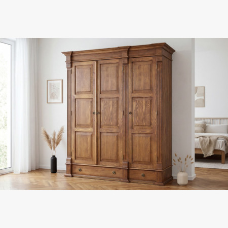 GARDEROBENSCHRANK PRESTIGE (D-SAW-68 C1) BRAUN LACKIERT