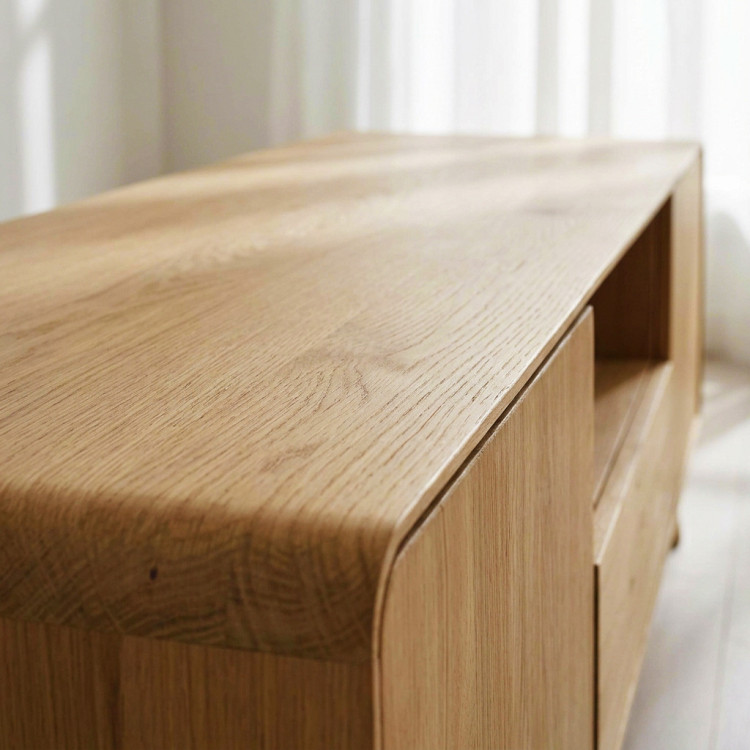 Massive Eichen TV-Kommode 180 cm Avalon Eiche natural