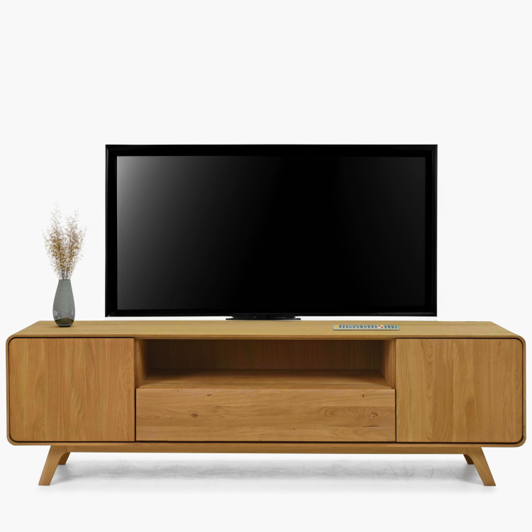 Massive Eichen TV-Kommode 180 cm Avalon Eiche natural
