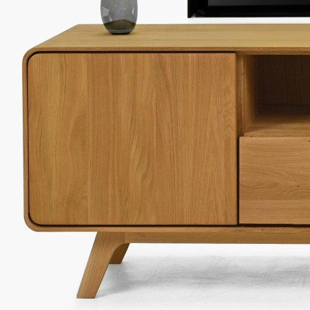 Massive Eichen TV-Kommode 180 cm Avalon Eiche natural