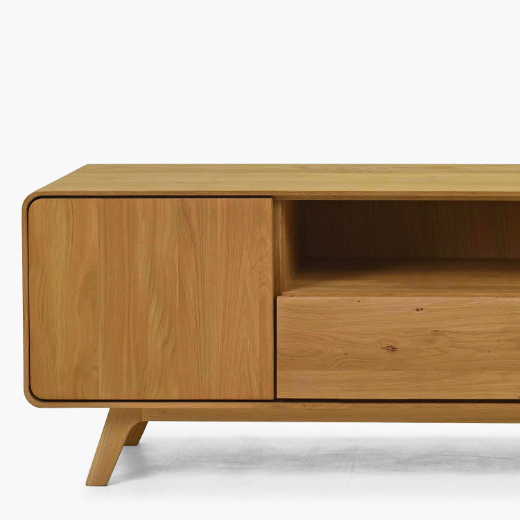 Massive Eichen TV-Kommode 180 cm Avalon Eiche natural