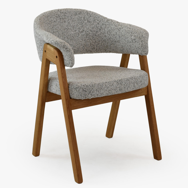 Moderne Stühle mit Armlehnen, grau