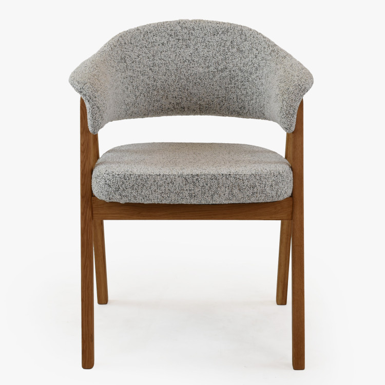 Moderne Stühle mit Armlehnen, grau