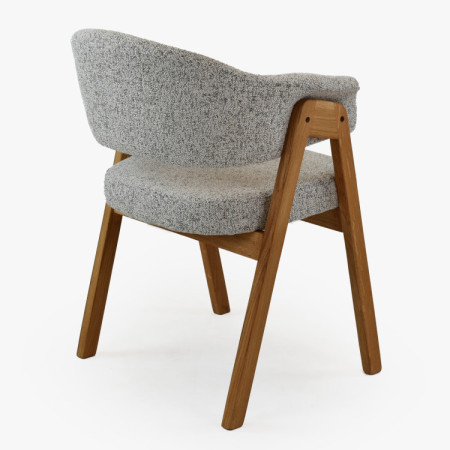 Moderne Stühle mit Armlehnen, grau