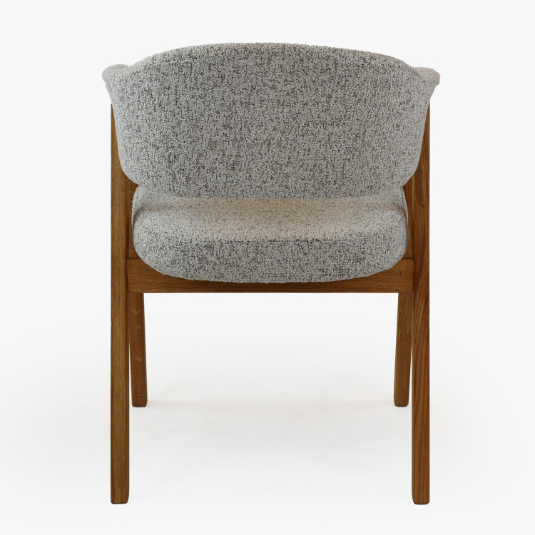 Moderne Stühle mit Armlehnen, grau