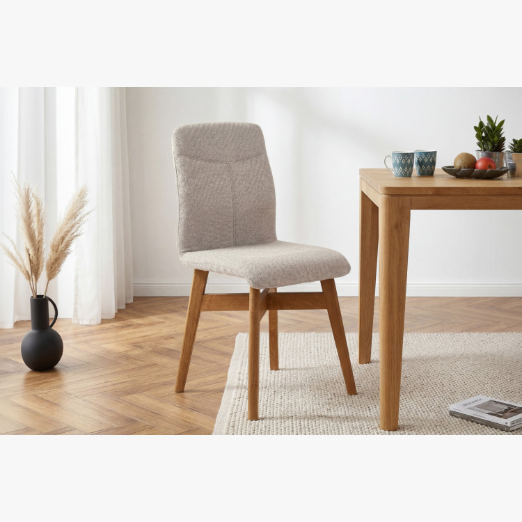 Esszimmerstuhl YORK, grau - easy clean