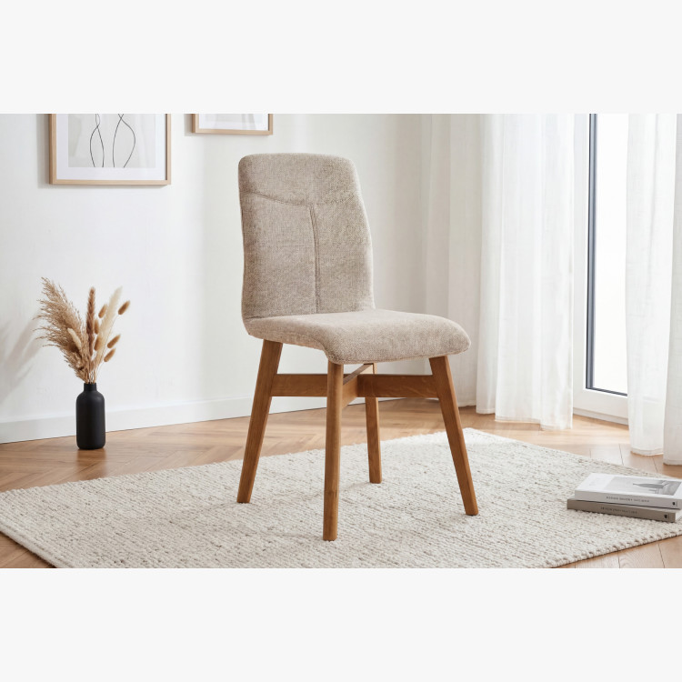 Esszimmerstuhl YORK, grau - easy clean