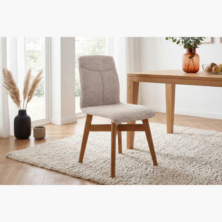 Esszimmerstuhl YORK, grau - easy clean