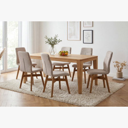 Esszimmerstuhl YORK, grau - easy clean