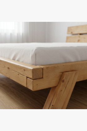 Massives Fichtenbett 180 × 200 cm - Lienka 2