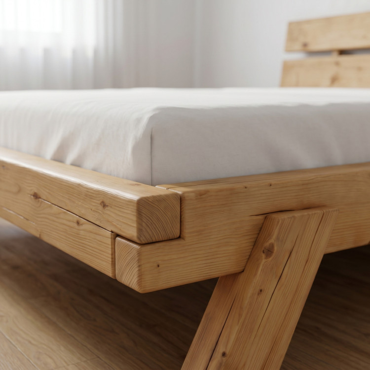 Massives Fichtenbett 180 × 200 cm - Lienka