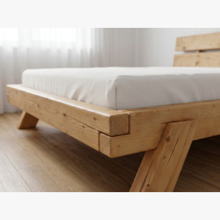 Massives Fichtenbett 180 × 200 cm - Lienka