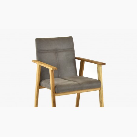 Dubové kreslo s podrúčkami do jedálne, Alina Tauper , Jedálenské stoličky- 7