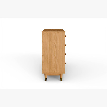 Eichenkommode 167,5 cm mit Schubladen und Türen – Öl-Wachs, Soft-Close