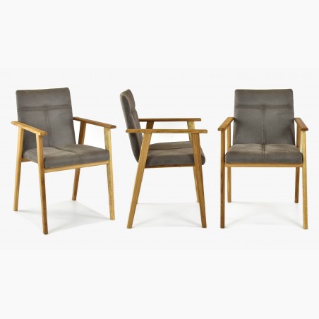 Dubové kreslo s podrúčkami do jedálne, Alina Tauper , Jedálenské stoličky- 2