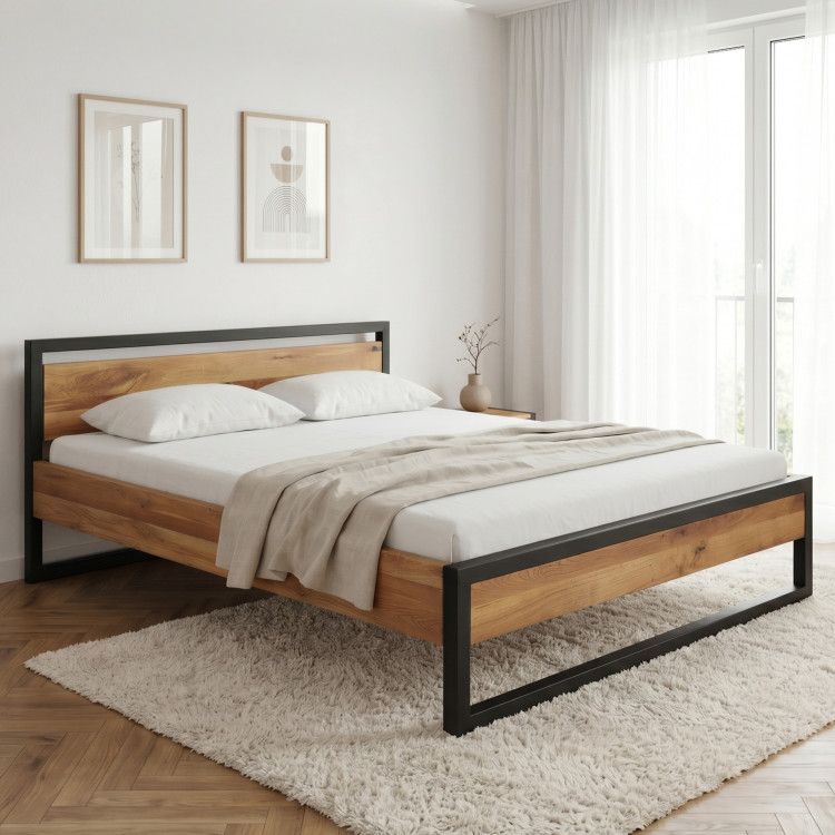 Massives Eichenbett Boss 180 x 200 cm