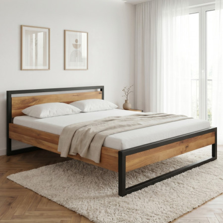 Massives Eichenbett Boss 180 x 200 cm