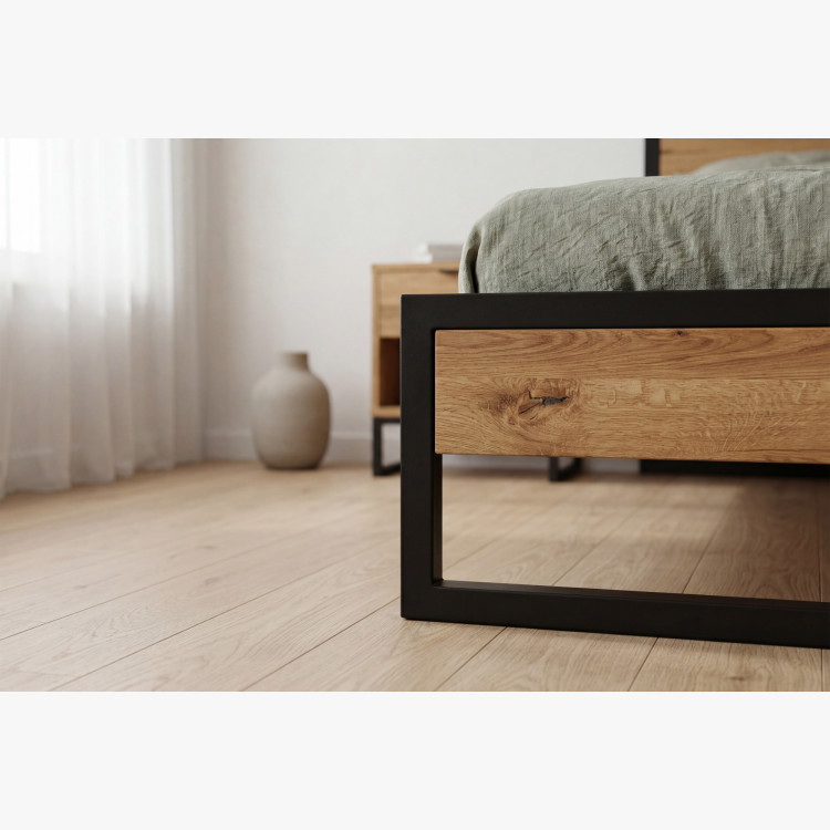 Massives Eichenbett Boss 180 x 200 cm