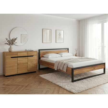 Massives Eichenbett Boss 180 x 200 cm