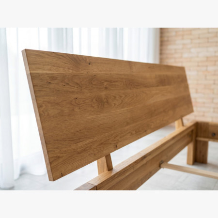 Ehebett aus Eiche Queen 180x200 cm – Massivholz