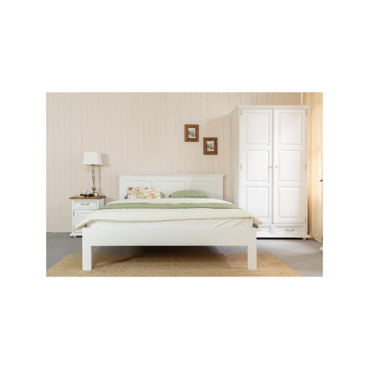 Garderobenschrank Provence Weiße Patina