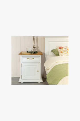 Nachttisch Provence Weiß Patina 2