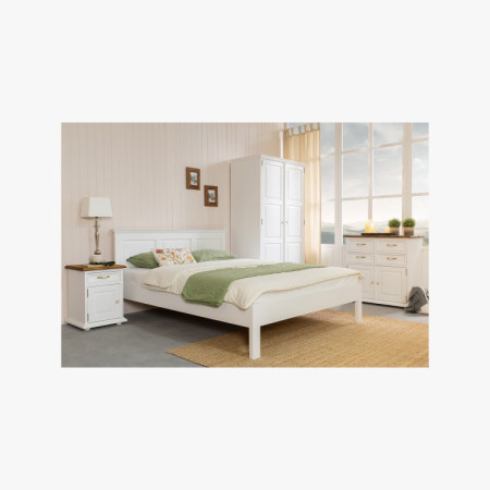 Nachttisch Provence Weiß Patina