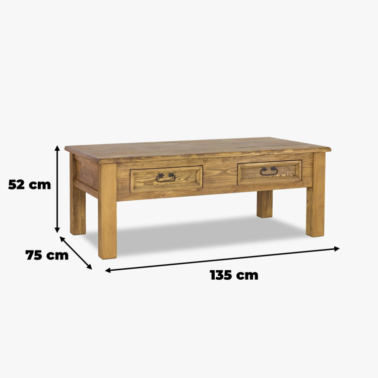 Rustikaler XL Couchtisch