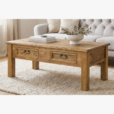 Rustikaler XL Couchtisch