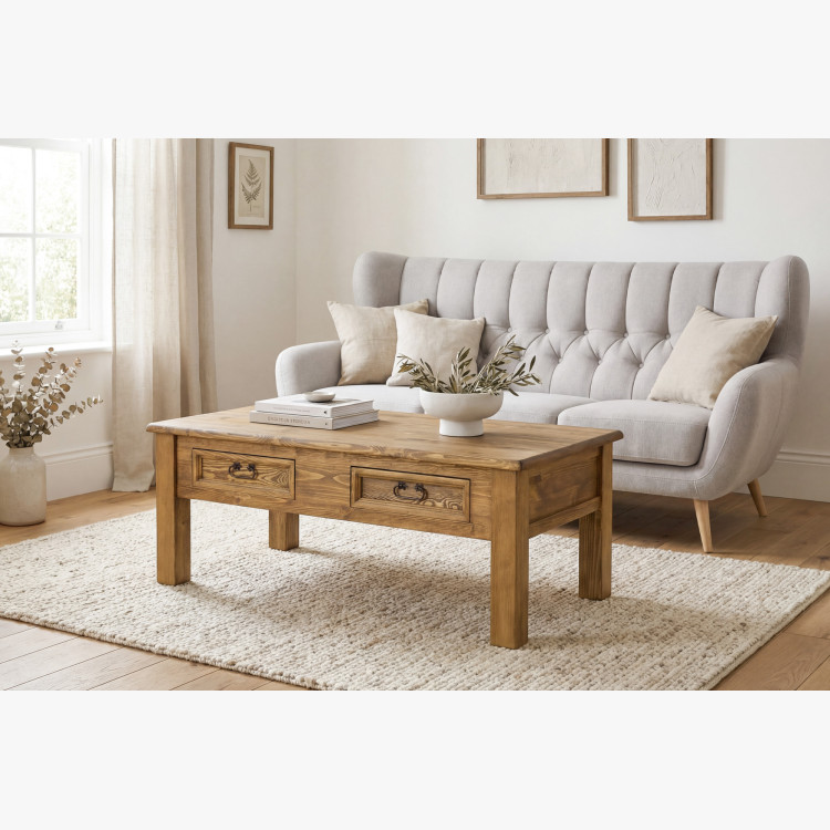 Rustikaler XL Couchtisch