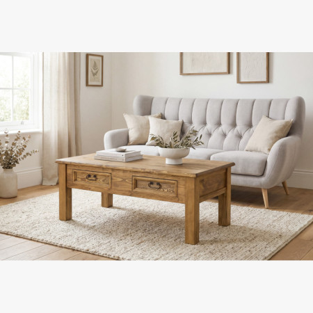 Rustikaler XL Couchtisch