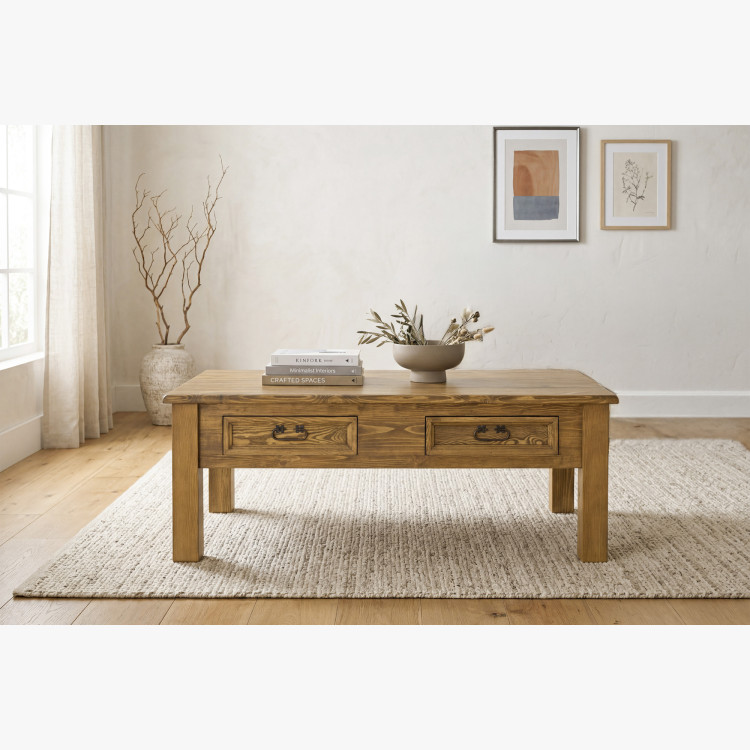 Rustikaler XL Couchtisch