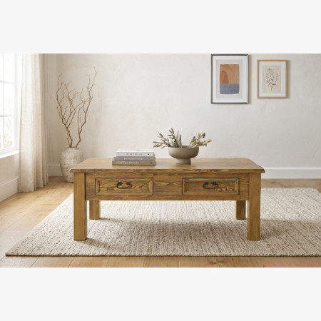 Rustikaler XL Couchtisch