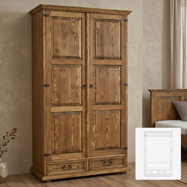 Rustikaler Kleiderschrank