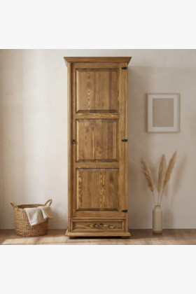 Kleiderschrank mit einer Tür fürs Schlafzimmer