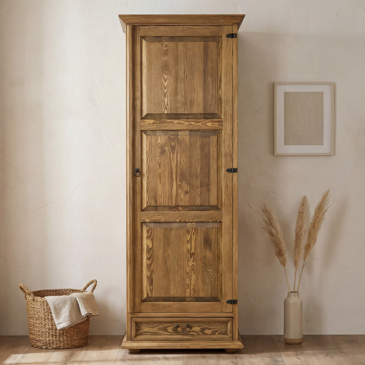 Kleiderschrank mit einer Tür fürs Schlafzimmer