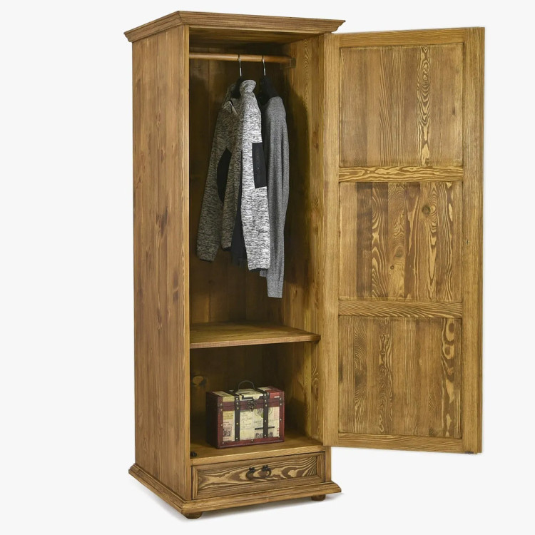 Kleiderschrank mit einer Tür fürs Schlafzimmer