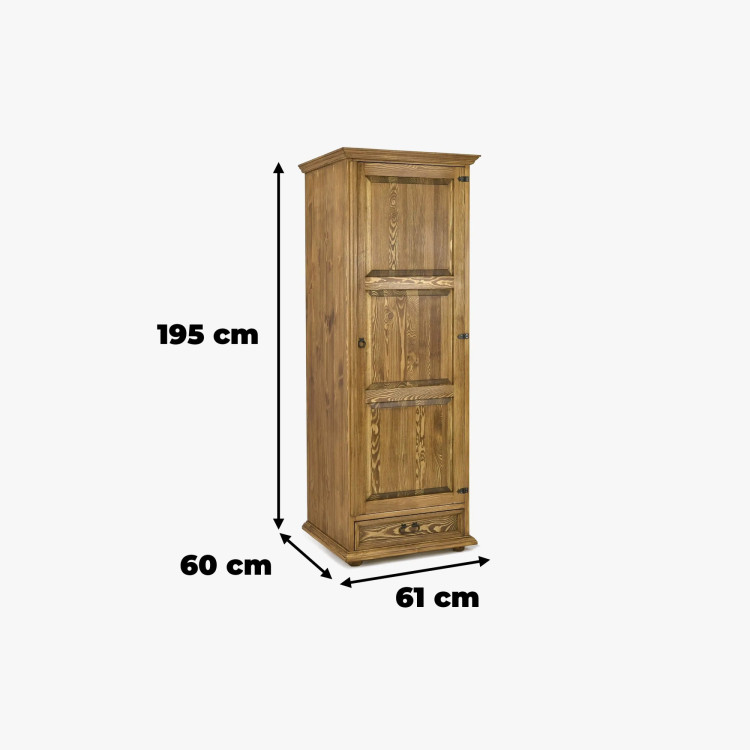 Kleiderschrank mit einer Tür fürs Schlafzimmer